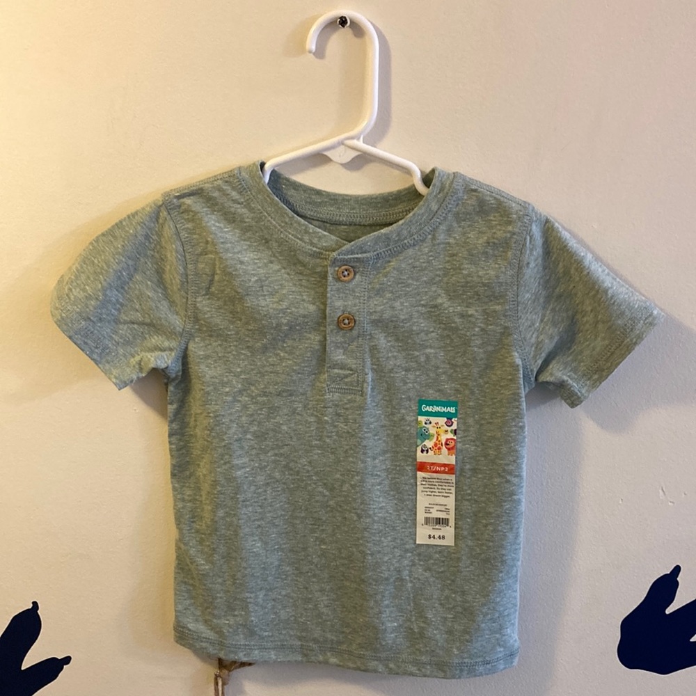 Garanimals Toddler Boys Green Henley Tee Size 2T